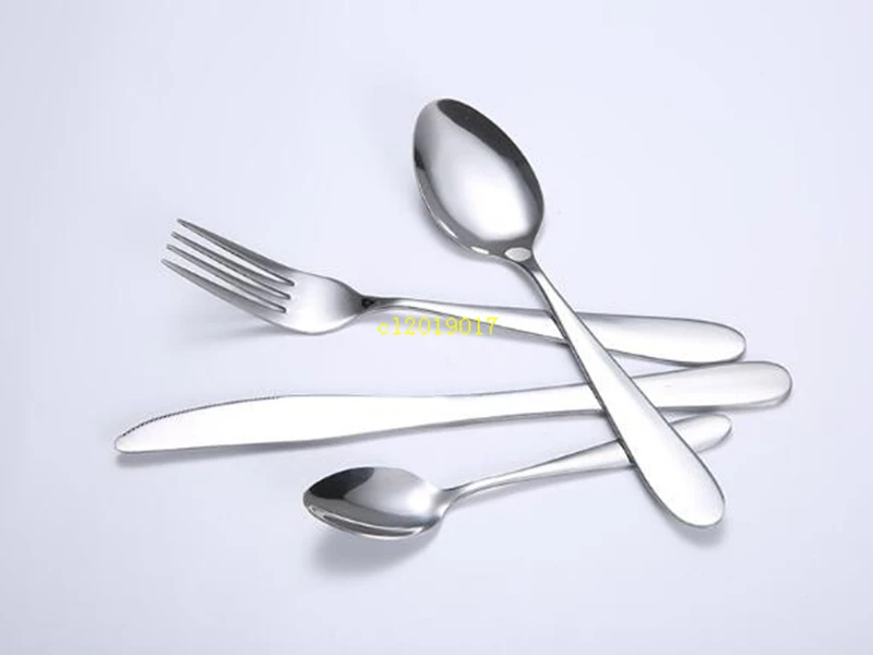 Stainless steel Flatware Sets Spoon Fork Knife Tea Spoon Dinnerware Set Kitchen Bar Utensil Kitchen supplies