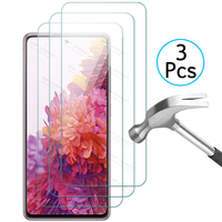 3Pcs Tempered Glass Case For Samsung Galaxy S25 S24 S23 S22 S21 S20 FE Screen Protector SamsungS25 Ultra S24Ultra Plus S25 Edge