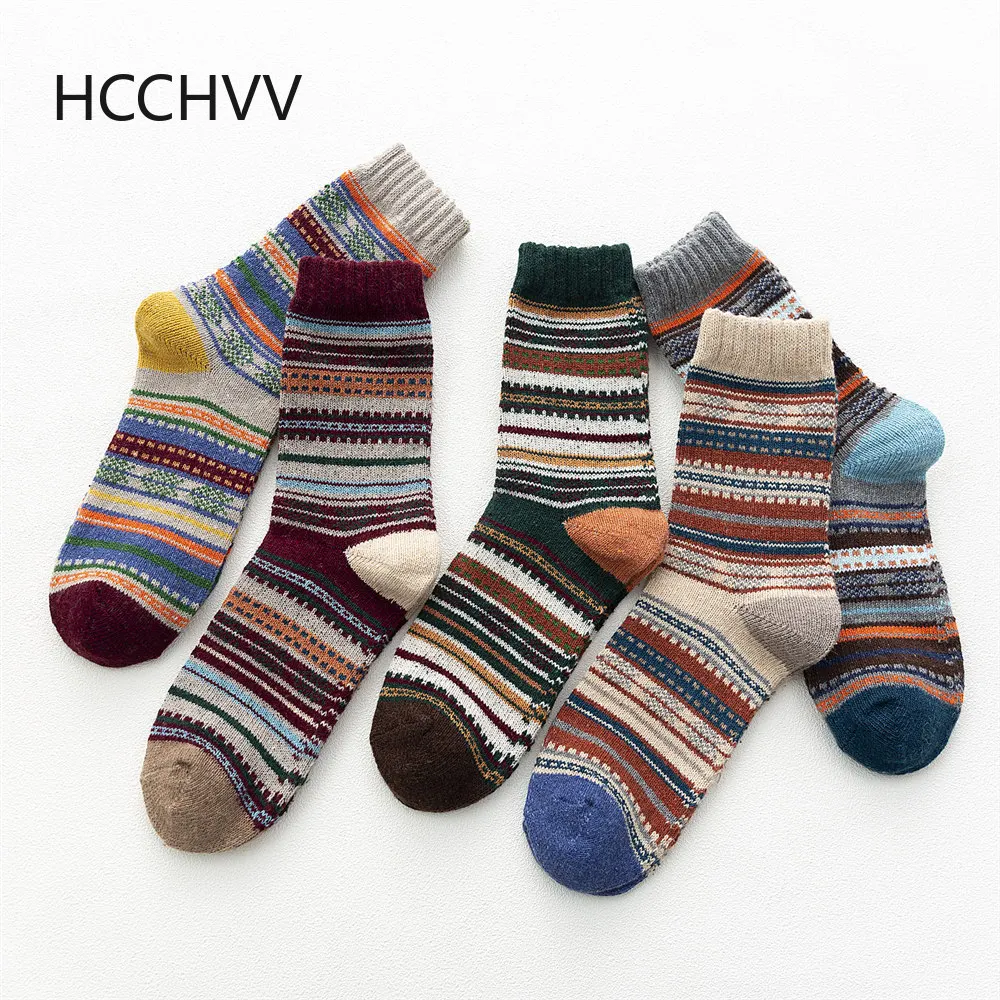 thick warm Men sock winter sock ethnic style woolen sock high tube soft rabbit wool colorful mens ankle hosiery mens dress socks