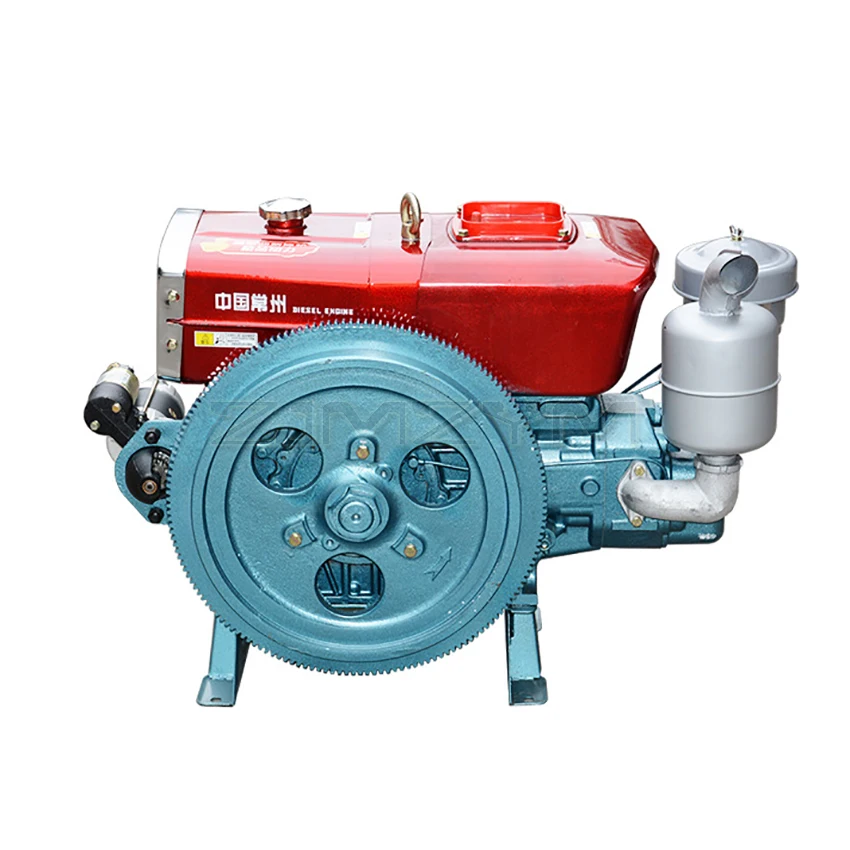 Agricultural Single-Cylinder Water-Cooled Diesel Engine ZS1105 Boat Power Electric Diesel Engine 2200R/M 13.3KW 17-horsepower