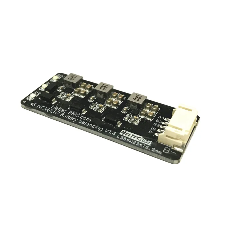 Equalizador ativo Balancer com LED para Li-ion, LiFePO4, bateria de lítio, transferência de energia, 1.2A, 4S