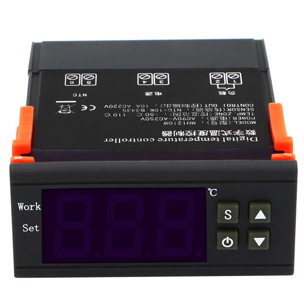 MH1210W Digital Temperature Controller Switch Temp Meter Thermometer Controller Thermoregulator 12V/24V/220V for Incubator Box