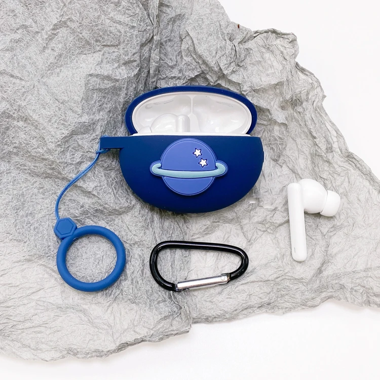 لتقوم بها بنفسك لطيف سيليكون سماعة حافظة لهاتف هواوي Freebuds 4i سماعة حامي شل اكسسوارات ل Freebuds 4i حافظة مع هوك