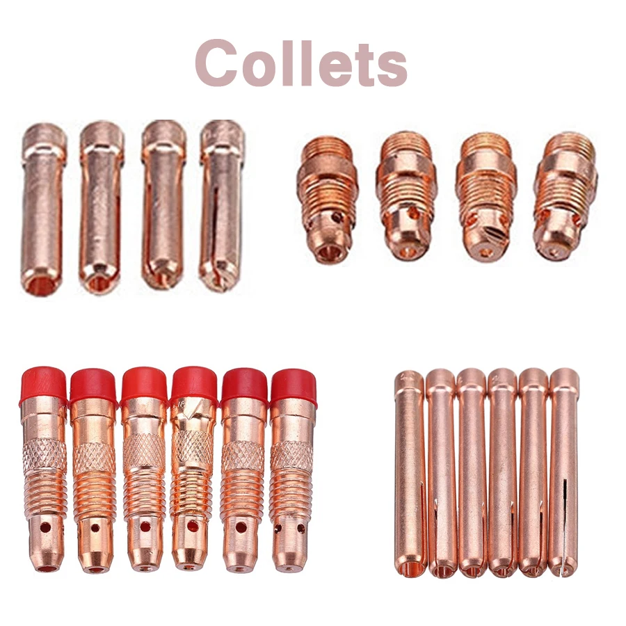 56Pcs Tig Welding Torch Kit Nozzle Collet Back Caps WL20 2% Lanthanated Tungsten Welding Tool Accessories For Wp17 Wp18 Wp26