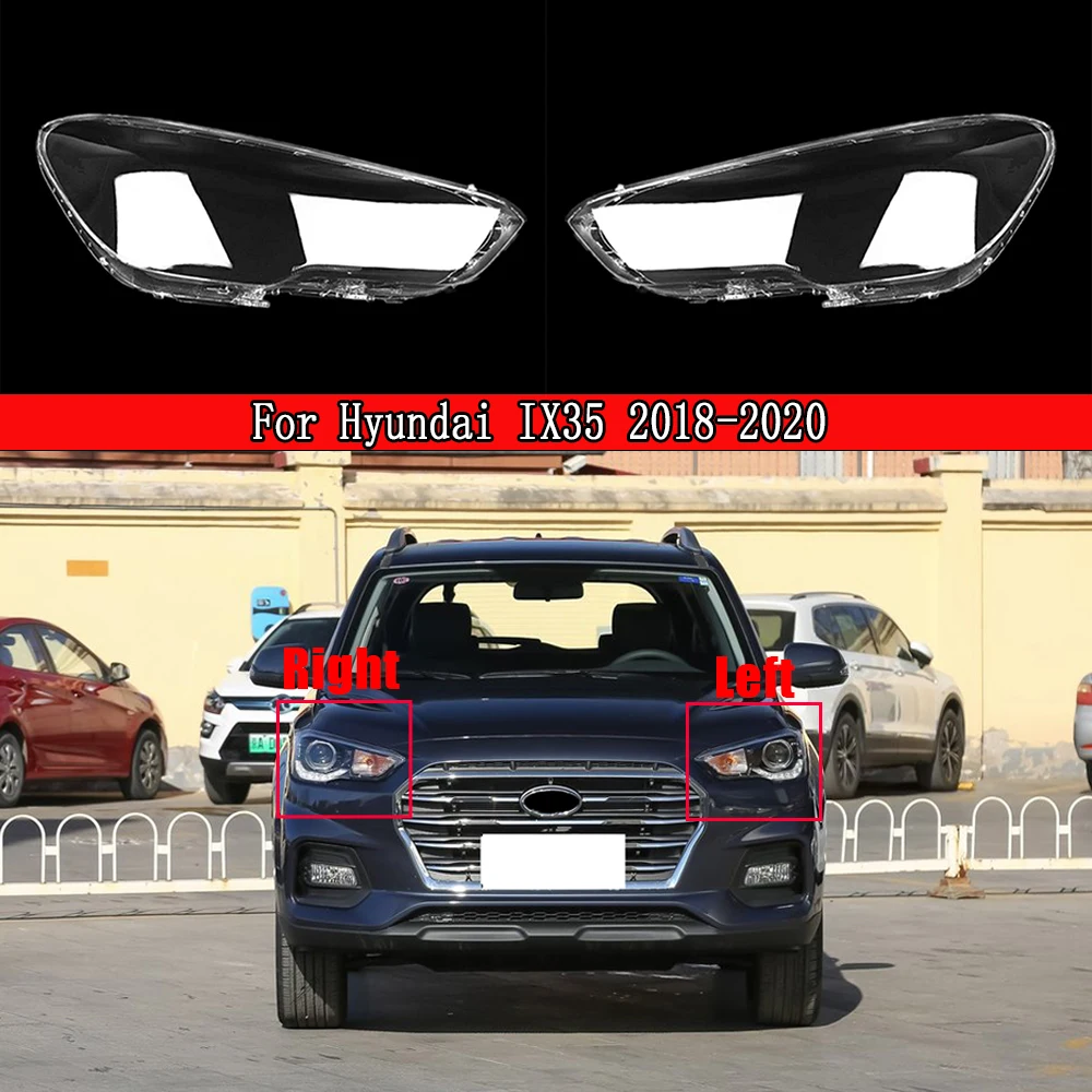 

Front Headlamp Cover Transparent Headlight Shell Lens Plexiglass Replace Original Lampshade For Hyundai IX35 2018 2019 2020