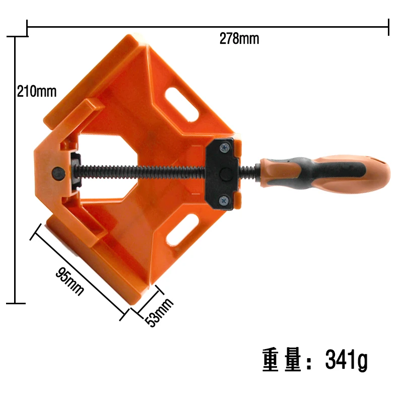 Cross border 90 degree right angle woodworking clamp glass right angle fixing clamp fast welding right angle clamp tightener