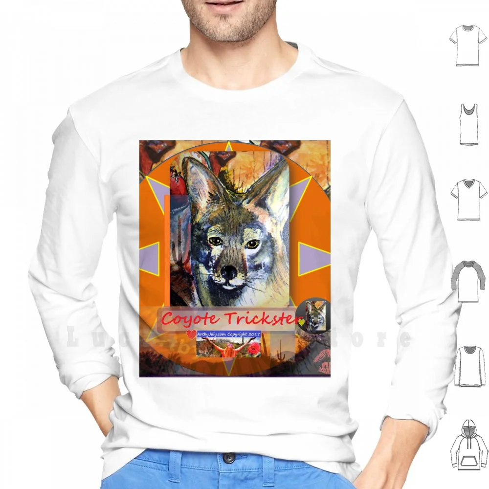 Coyote Trickster Hoodie Coyote Trickster Mythology Desert Southwest Wildlife Nature