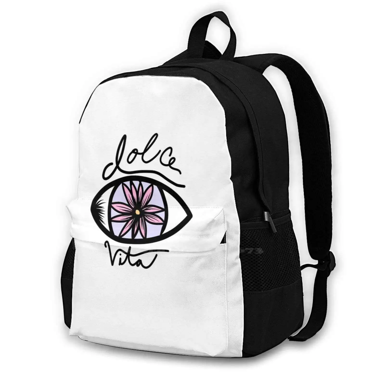 Vita-Eye Flower Hot Sale Schoolbag Backpack Fashion Bags Vita Eyes Dulce Vida Sweet Life Flowers Pink Daisy Aesthetic