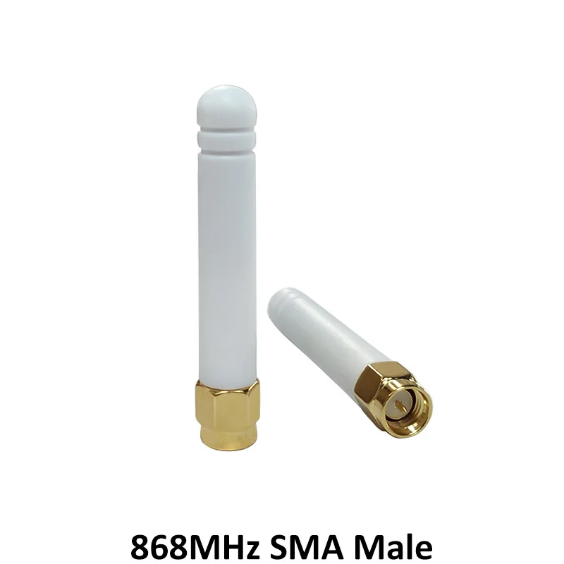 Imagem -04 - Gws-antena para Módulo Iot Receptor de Sinal Lorawan Branco Antena 5cm 3dbi Sma Macho 915mhz 868mhz 10pc Set