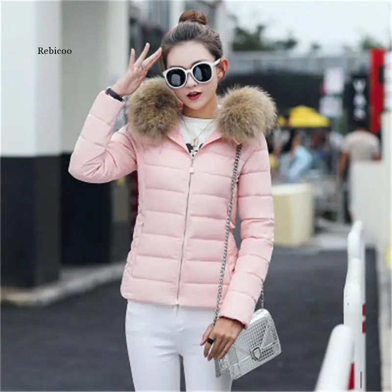 New Fashion Women Winter Down Jacket Big Yards Thickening Super Warm Coats Hooded Jacket Splicing Slim Coat