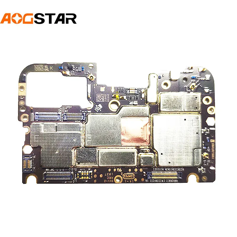 Panel electrónico móvil Aogstar para Xiaomi 8 lite Mi8 8lite, placa base desbloqueada con circuitos de Chips, Cable flexible