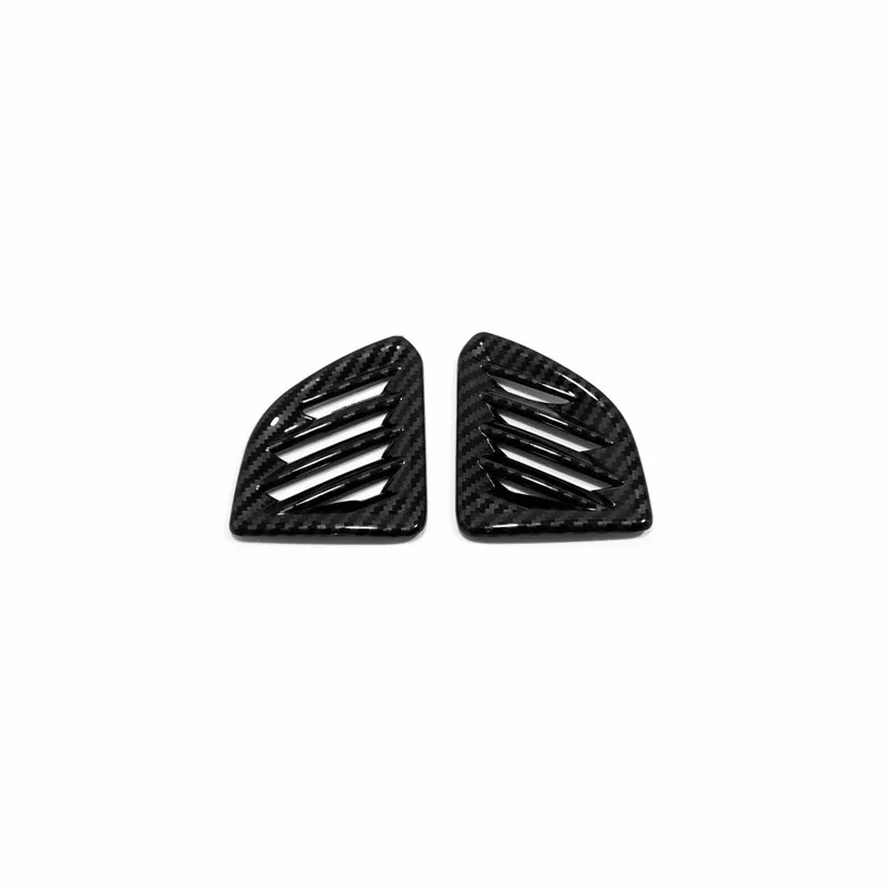 2018 2019 2020 ABS Carbon fiber Car middle air outlet Decoration Cover Trim Sticker Car styling Accessories For Ford Edge 2pcs