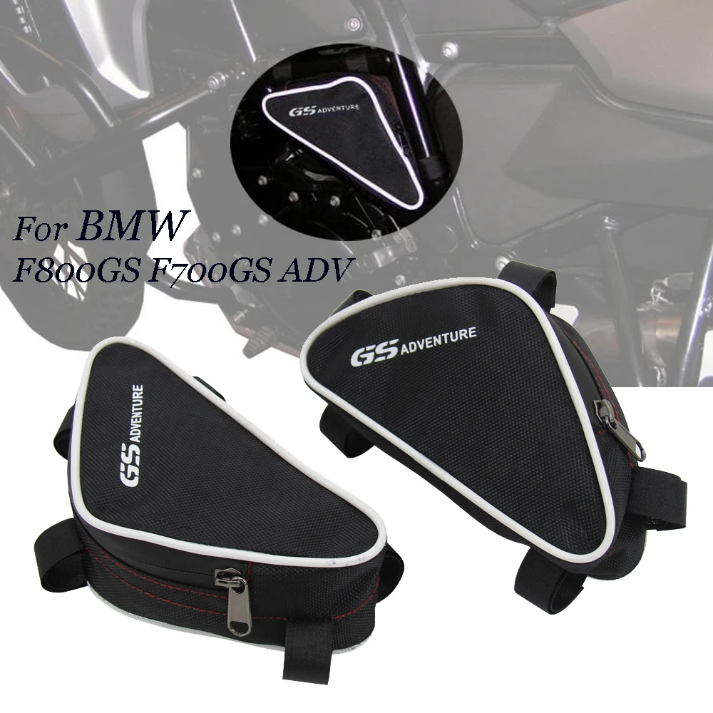 

Black Motorcycle Accessories For BMW F800GS F700GS Adventure Waterproof Bag Frame Crash Bars Placement Bag F 800GS F 700GS ADV