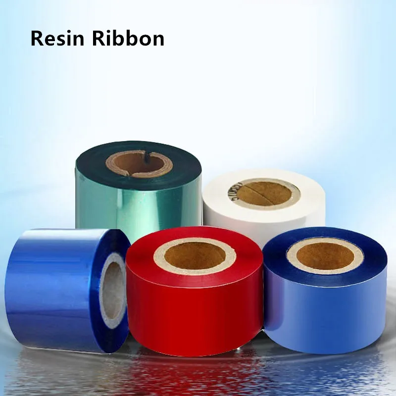 Resin Ribbon Color Resin-based Ribbon LT Blue Green White Thermal Transfer Ribbon for PET and PVC label Printer