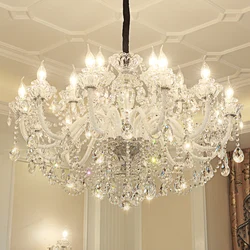 Modern Luxury LED Crystal Chandelier Ceiling Lustre de cristal Crystal ball Pendant Hanging Lamp Home Kitchen Lighting Fixtures