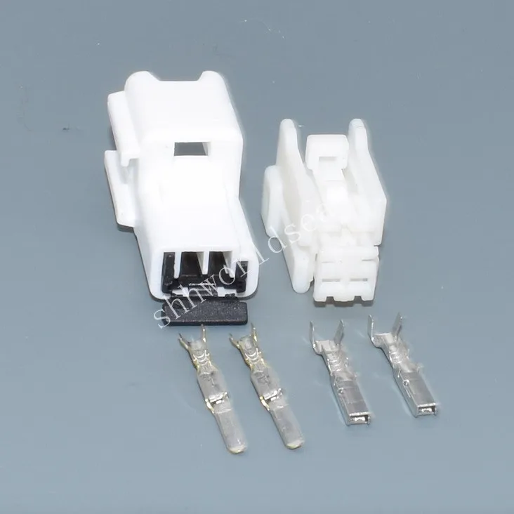Shhworldsea 2Pin 2.3MM Plastic Housing Plug Auto Wiring Harness Unsealed Cable Connector 7222-6710 7223-6710