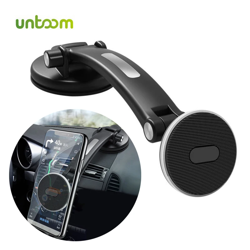 Untoom Magnetic Car Phone Holder Dashboard Car Phone Mount Stand for iPhone 13 12 11 Pro Max Xiaomi Magnet Car Phone GPS Support