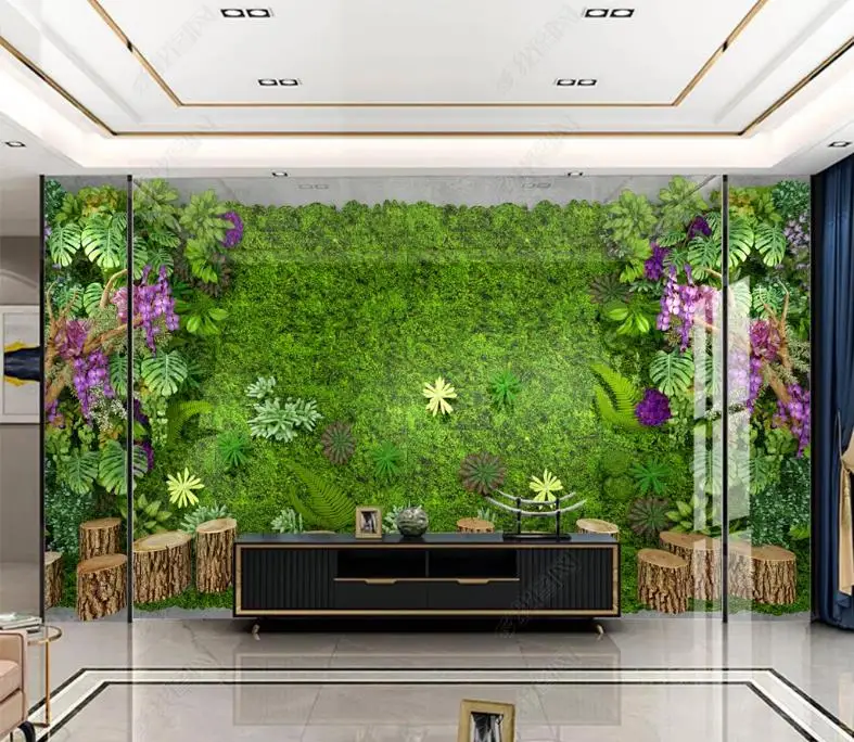 

Custom 3D wallpaper mural walls Flowers and plants for living room wallpaper for bedroom walls 3d stereoscope background wall