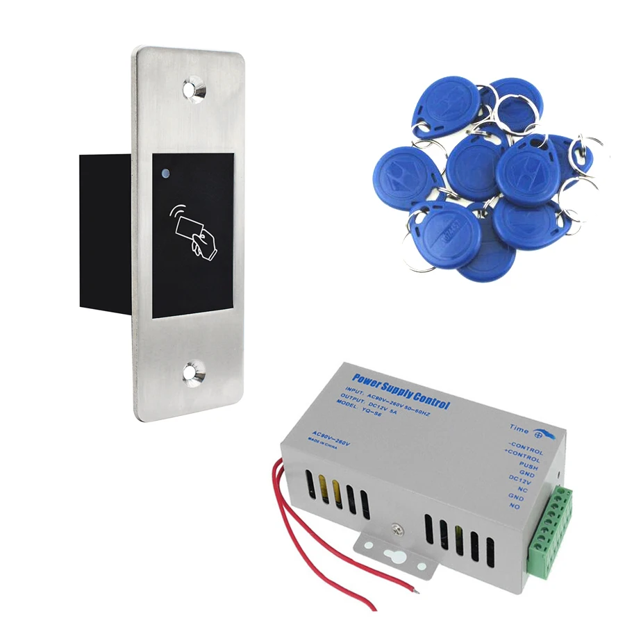 Outdoor IP66 Waterproof Embedded Fingerprint Access Control RFID reader controller scanner Electronic Door Opener System