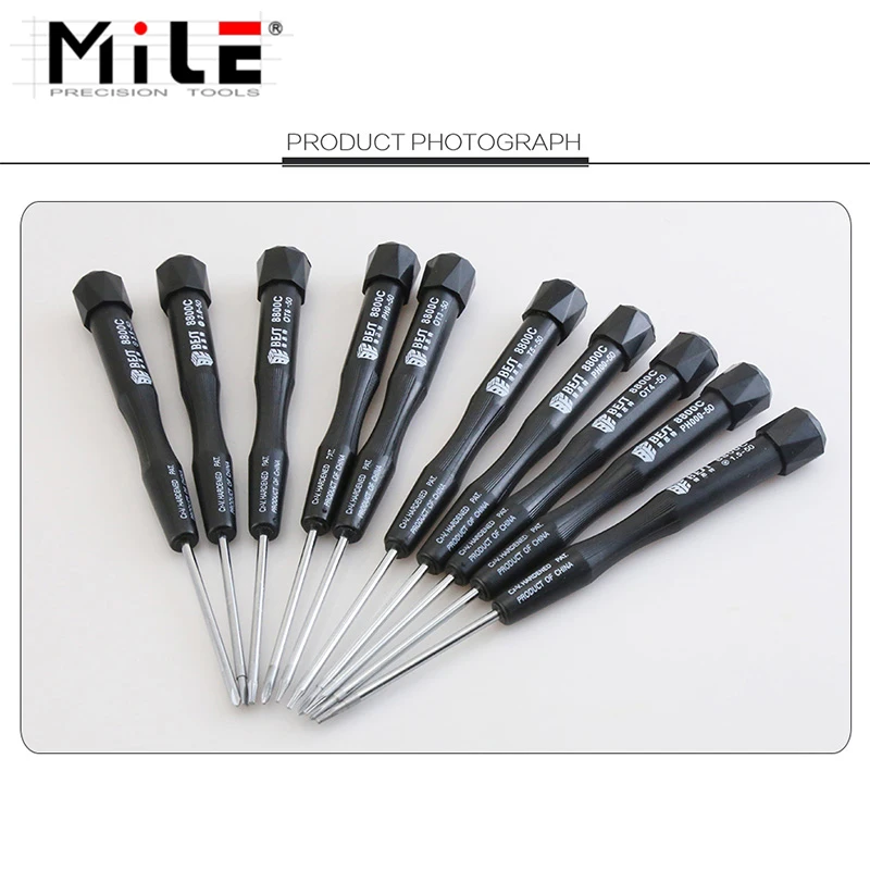 MILE 10 in 1 Magnetic Phillips Pentalobe Tri-wing Torx cacciavite Set strumento di riparazione per PC Laptop Iphone cellulare BST- 8800C