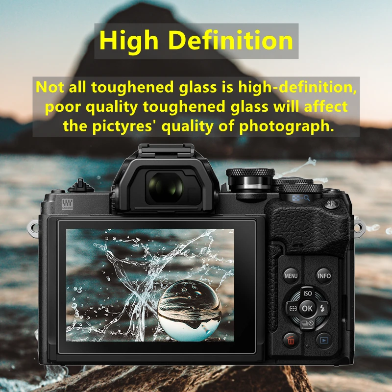 Защитное стекло для камеры, ультратонкое, для Olympus OM-D, EM10, E-M10, Mark II, 2, III, 3