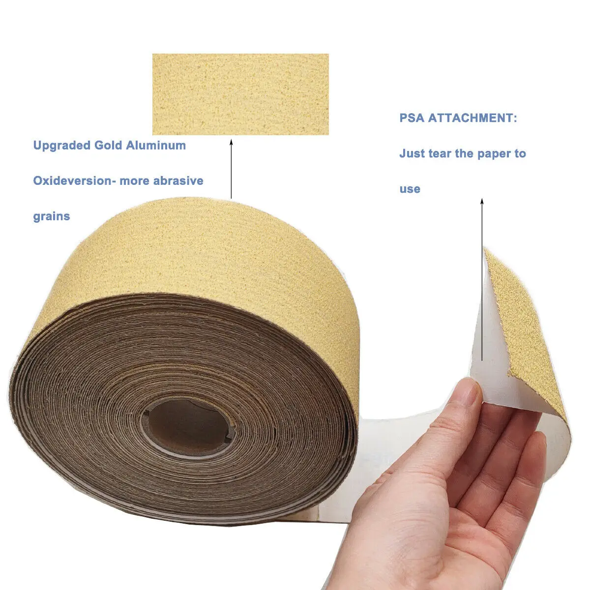 Rotolo di carta vetrata PSA 220 grana 2-3/4In x 20 Yards Longboard carta vetrata autoadesiva