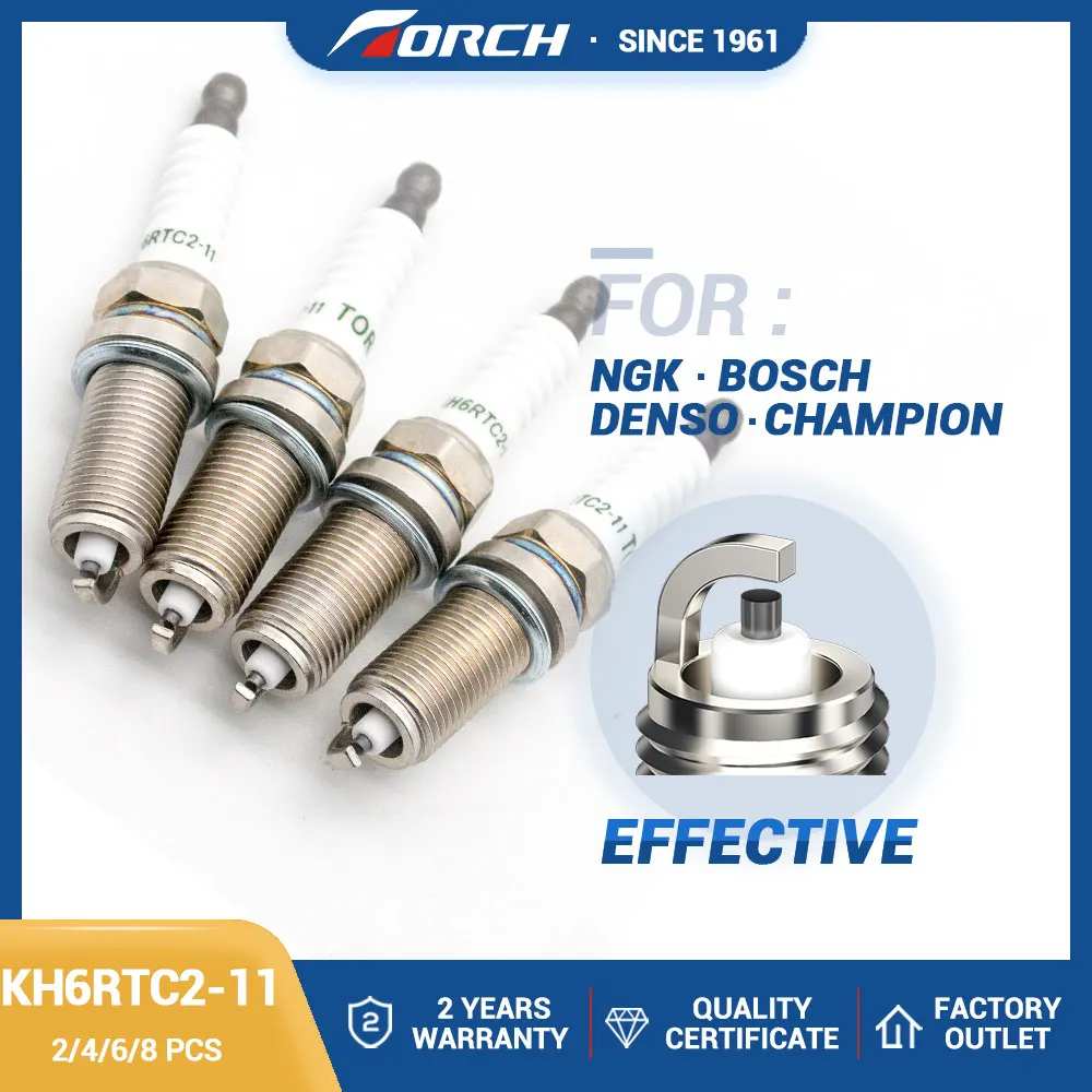 

Hot Sale Automobiles Ignition Original Spark Plug TORCH KH6RTC2-11 Replace for Candle LFR6C-11 for FR7SE Champion REC10YC4