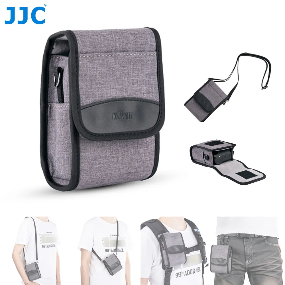 Kiwi Polyester Compact Camera Case Pouch Storge Bag, Holds Card Reader Memory Card or Battery, with Carabiner and Shoulder Strap