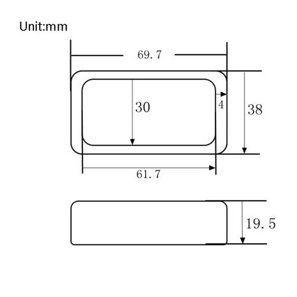 Cubierta de pastilla Humbucker para guitarra eléctrica LP, anillo de montaje de Marco abierto de Metal, 2 piezas