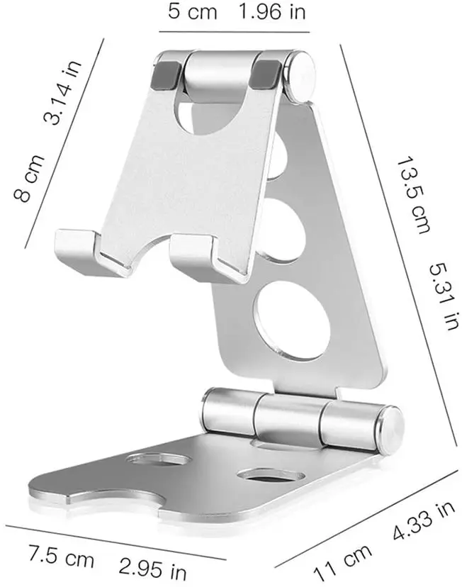 Suporte do suporte do telefone celular, suporte ajustável do telefone do desktop compatível com para o iphone 11 pro xs max xr x 8 7 6, ipad mini