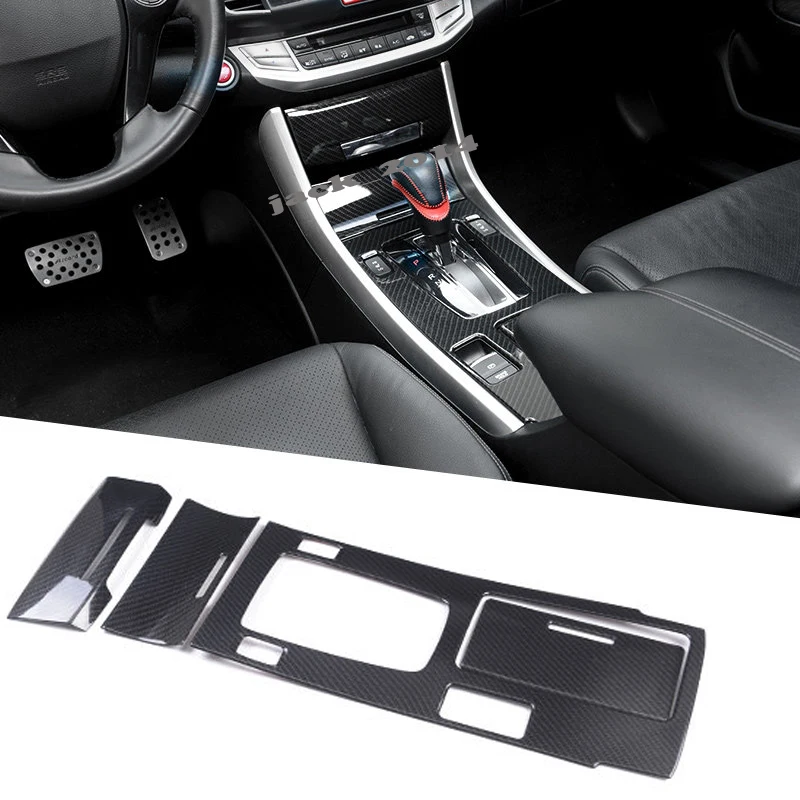 

FOR Honda 9.5th Accord 2016-2017 carbon fiber Steel Central Console Gear Shift Frame Trim