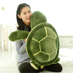 70/90cm Lovely Big Size Tortoise Plush Toys Cartoon Sea Turtle Pillow Stuffed Soft Animal Sofa Cushion for Children Kids Gifts