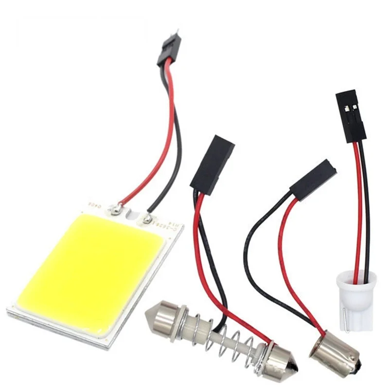 1pcs promotion White T10 W5w Cob 24SMD 36SMD 48SMD Car Led Auto Interior Reading Lamp Bulb Light Dome Festoon Vehicle Panel Lamp