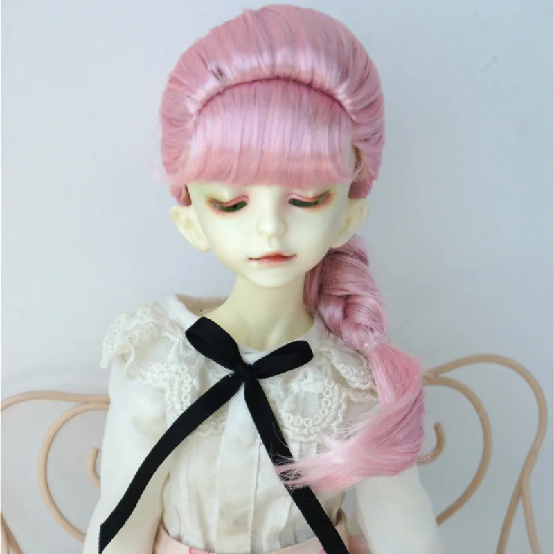 

MSD Synthetic mohair Doll wigs 7-8inch 18-20 cm 1/4 French Braids BJD hair