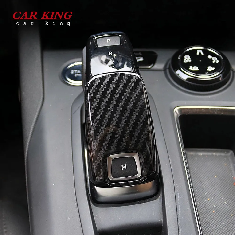 

ABS Matte/carbon fibre For Peugeot 208 Accessories 2020 2021 Auto Gear Shift Knob Decoration Trim sticker Car Styling 1pcs