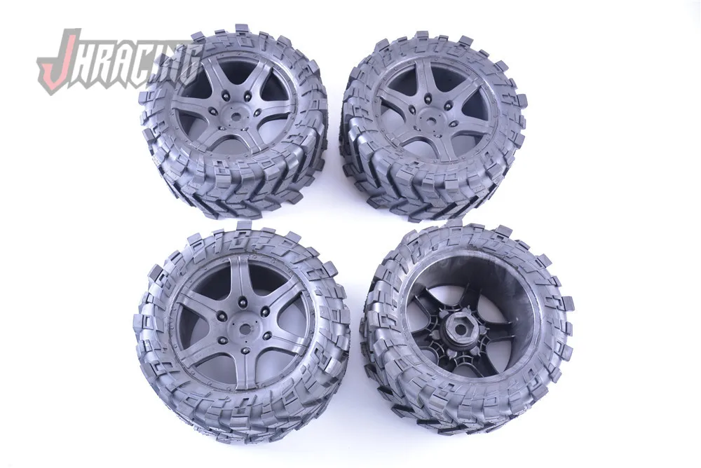 High grip High wear resistance Widened tires with nuts for 1/5 ROFUN LT LOSI 5IVE-T TRAXXAS X-MAXX 220*105mm