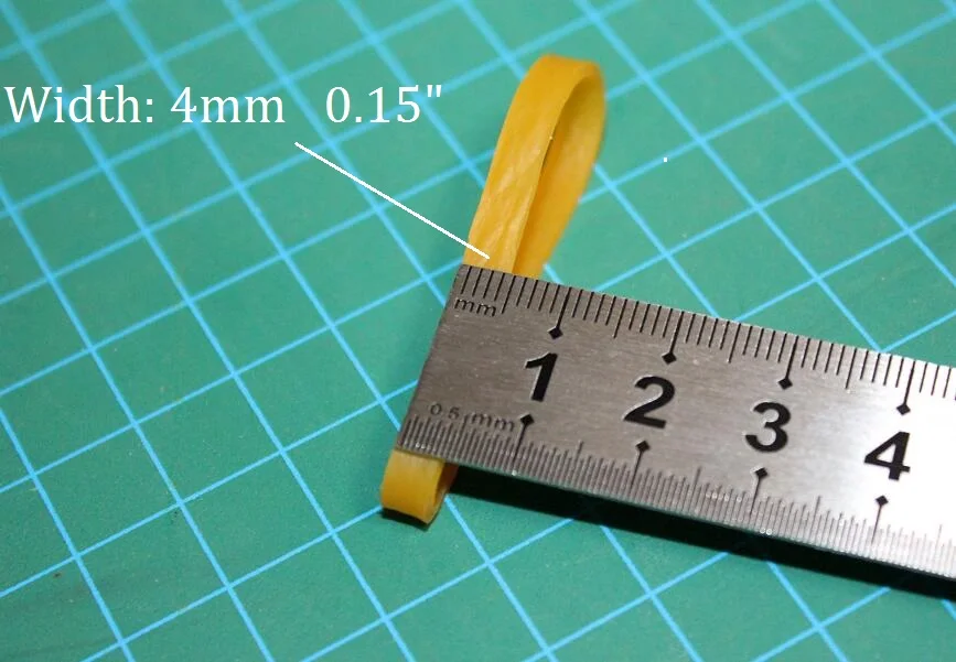 Diameter 3cm Small Wide Brown Elastic Rubber Band For Packing Packaging