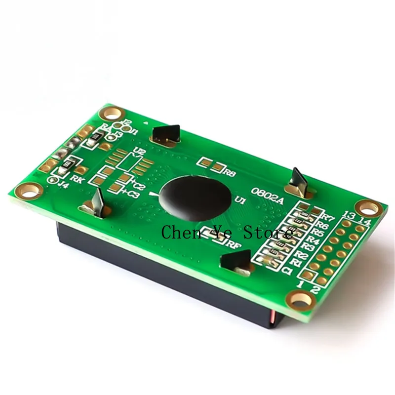 Gratis Shipping2PCS 5V LCM0802A 0802A Nieuwe Mini 0802 8X2 8*2 Stn Karakter Groen Lcd Module controller Led Backlight 14P