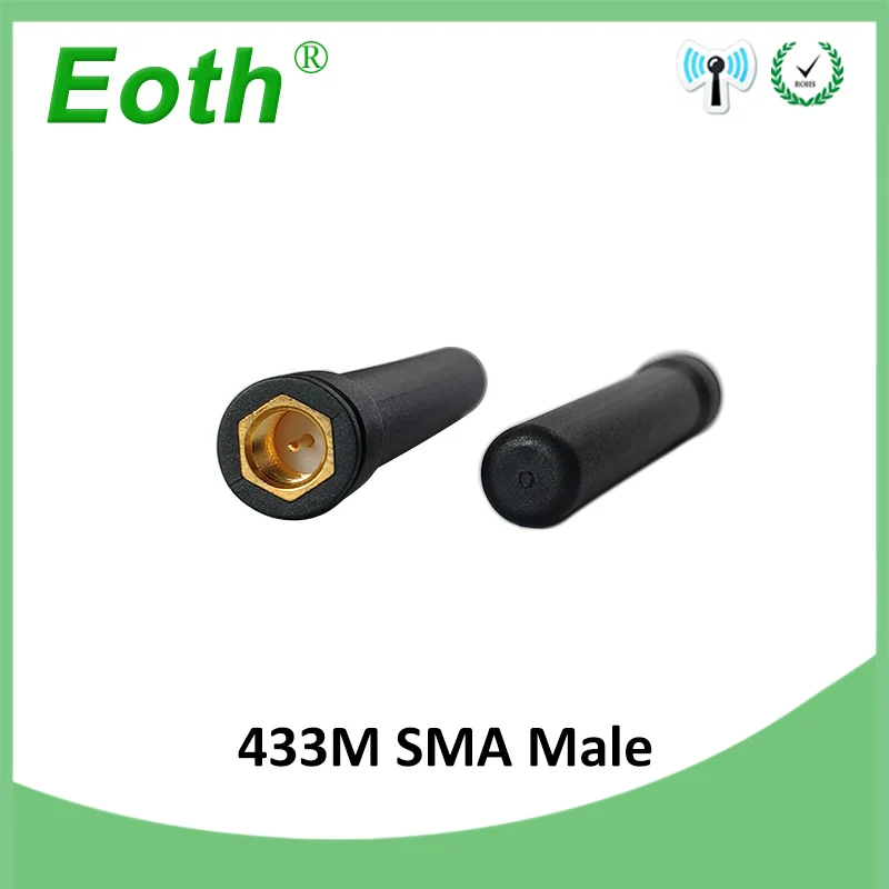 eoth 433MHz antenna LORA 3dbi SMA Male female Connector 433 mhz antena rubber antenne IOT  wireless watermeter Gasmeter Lorawan