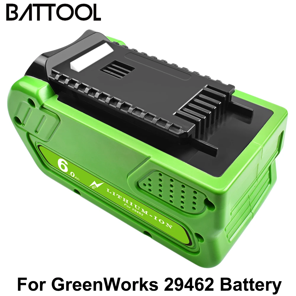 Battool 6000mAh Rechargeable Replacement Battery For Creabest 40V GreenWorks 29462 29472  Wholesale purchasing Mower Battery