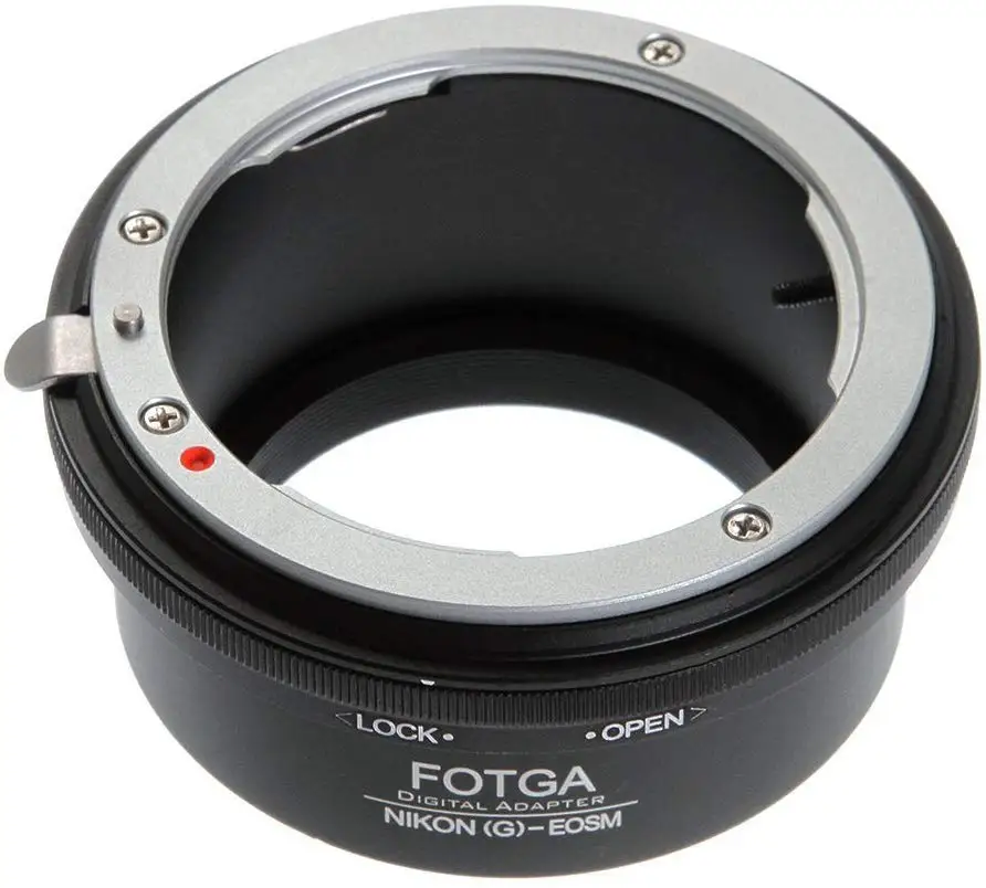 

FOTGA Lens Mount Adapter Ring for Canon EOSM M2 M3 to Nikon G F AI AIS AF-S lens