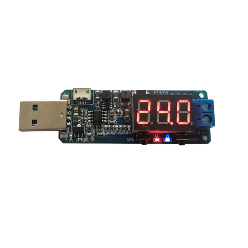 CNC USB Buck-boost Power Supply Regulator Module 5V to 3.3V 9V 12V 24V Desktop Power Module