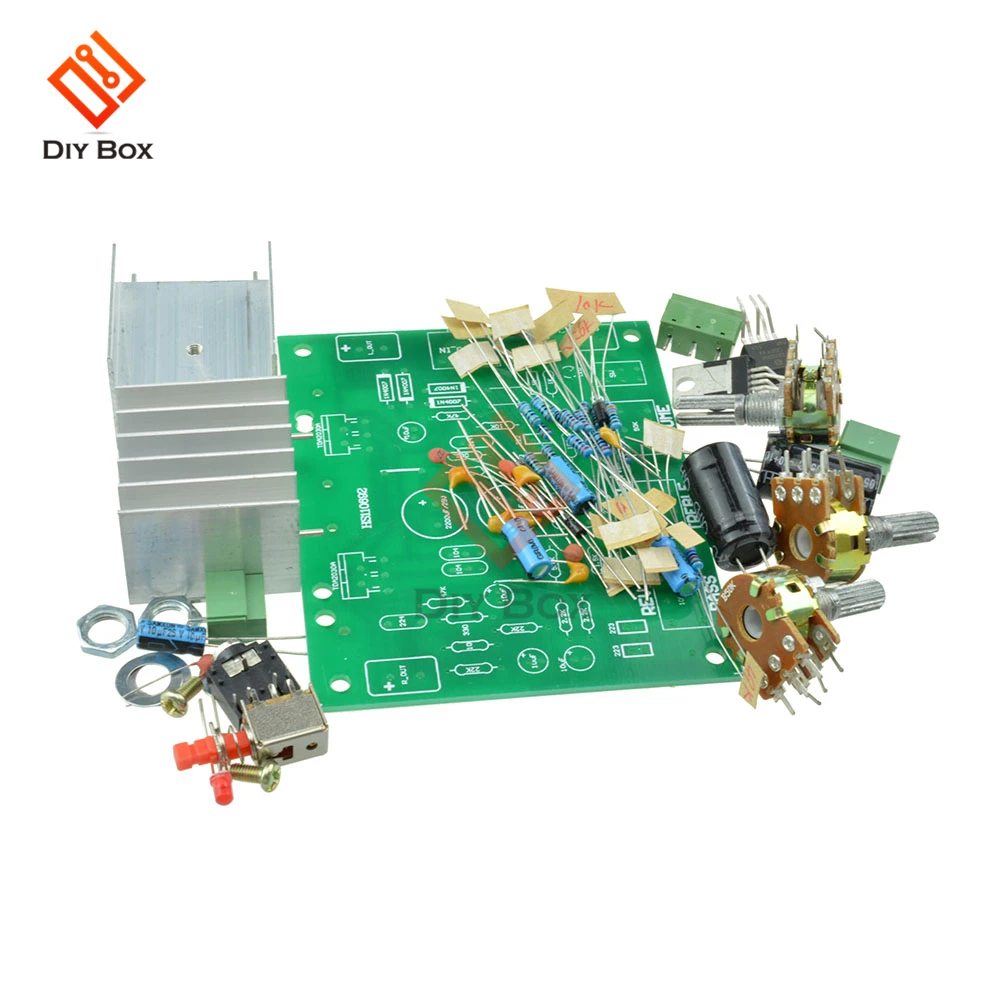 TDA2030A Hifi Audio Amplifier Board Module Stereo AMP AC 12V Dual Channel 15W+15W Diy Kit Electronic PCB Board Module