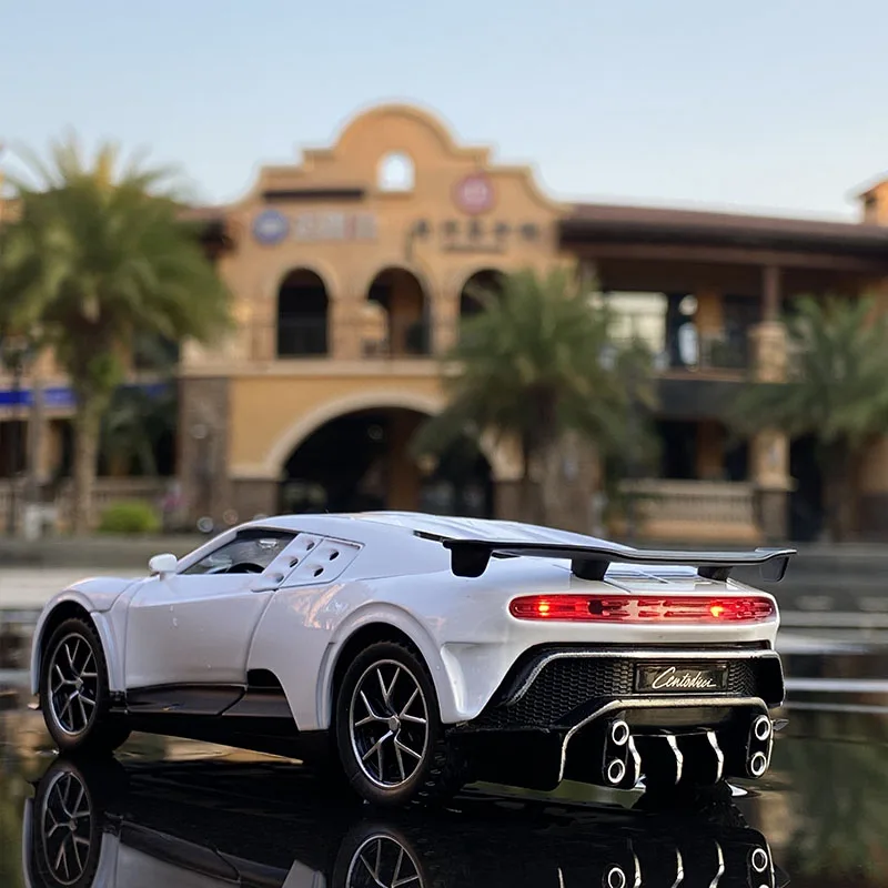 1:32 Bugatti Centodieci Carbon Fibre Alloy Sports Car Model Diecast Metal Toy Car Model Simulation Collection Childrens Toy Gift