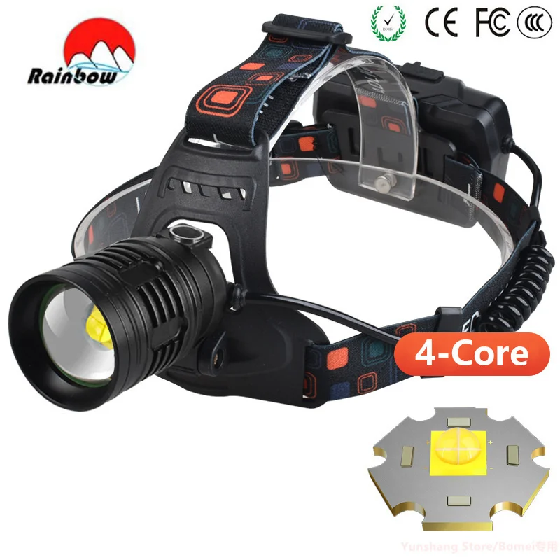 

100000LM Powerful XHP50 Led Headlamp Brightest Headlight USB Rechargeable Zoom Head Flashlight Outdoor Biking Head Torch Light