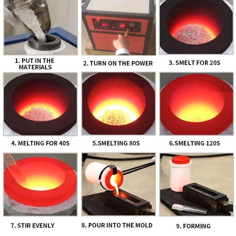 Gold Melting Furnace Gold Smelting Furnace High Temperature Melting Furnace Small Gold Smelting Furnace Household Silver Melting