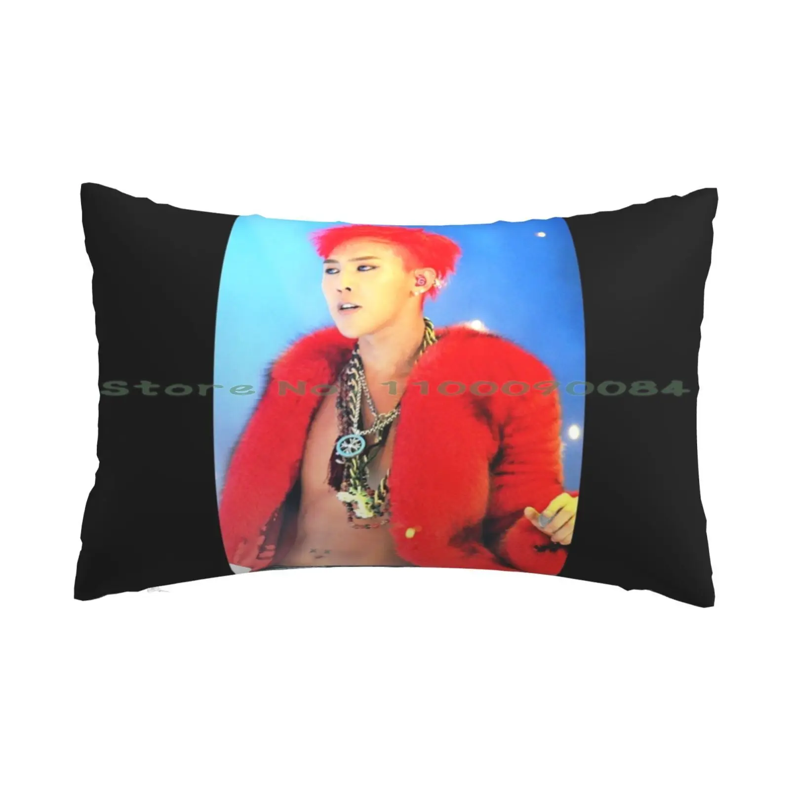 G-Dragon Red Pillow Case 20x30 50*75 Sofa Bedroom Armenian Persian Patterns Turkish Iranian Turkey Kilim Rug Long Rectangle