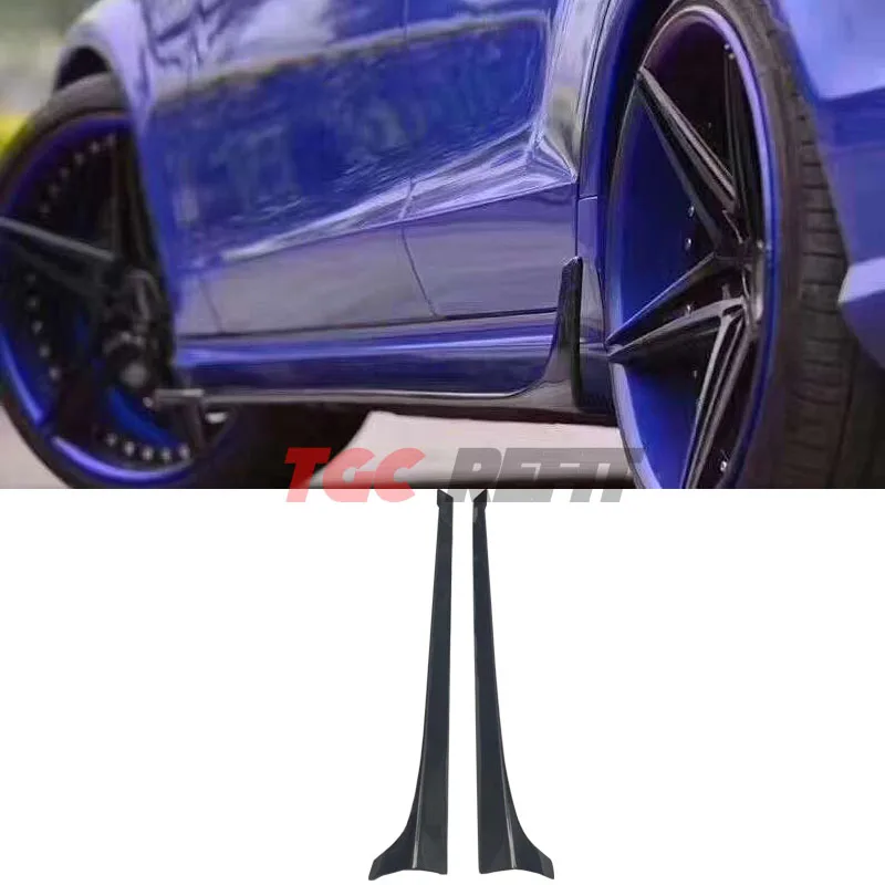 W218 Carbon Fiber Side Skirt Lip Spoiler For Merceders-Benz CLS Class CLS350 CLS500 CLS45 CLS63 Car Body Kit 2012-2015