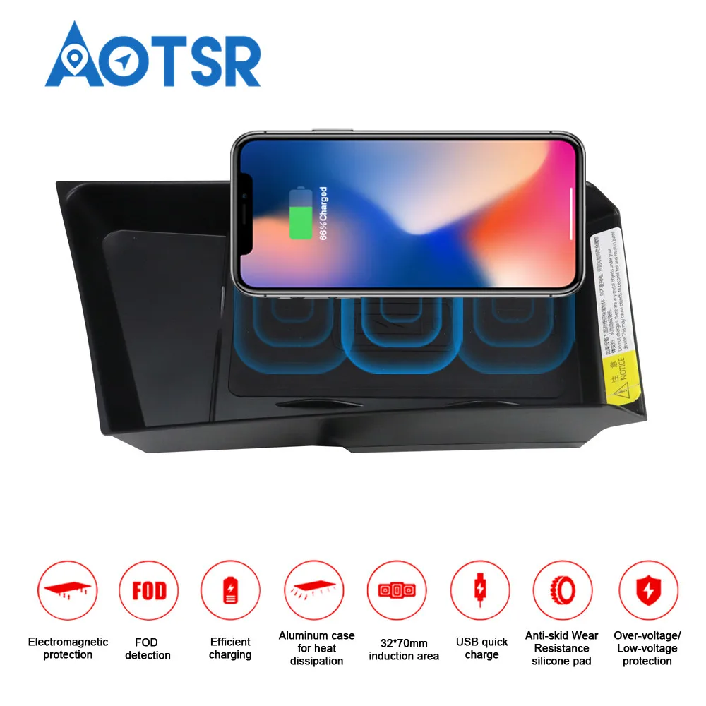 Wireless car charger for BMW X1 2012 Intelligent Infrared fast charger wireless Car Mobile Phone charger wireless for iPhone qi