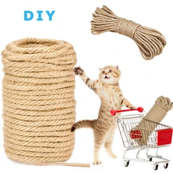 Cat Tree Natural Sisal Rope DIY Craft Handmade Decoration Pet Scratching Scraper Toy DIY Cat Scratcher Scratching Post Cord